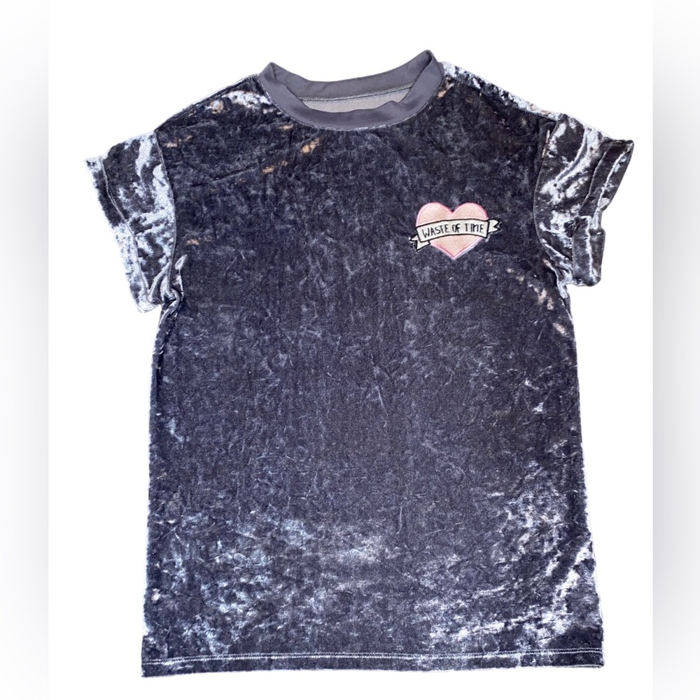 Waste of Time Velour Tee